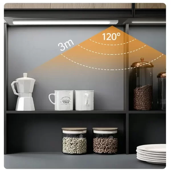 LED Cabinet Light USB Type-C Rechargeable Motion Sensor Led Lamp for Kitchen Wardrobe Cabinet Lighting 20cm/30cm/40cm/50cm/60cm - Image 2