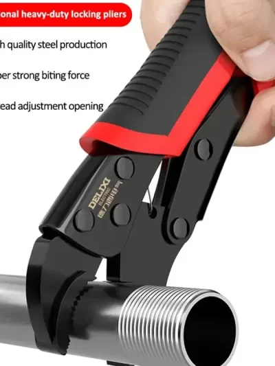DELIXI ELECTRIC Lock Pliers 7-Inch Round/straight Universal Pressure Pliers
