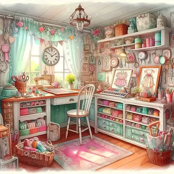 Evershine Diamond Painting Room Rhinestones Full Square Diamond Mosaic Tailor Picture Embroidery Clock - Image 7