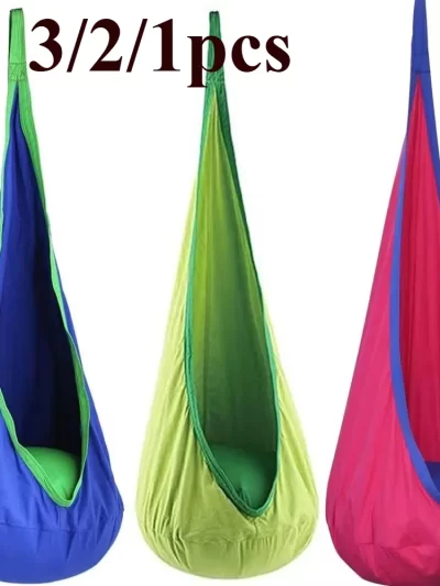 3pcs Pod Swing Seat without Cushions Folding Hanging Hammock Hanging Swing Seat Child