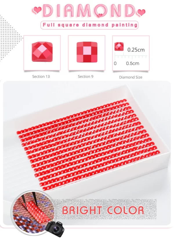 Huacan Diy Diamond Mosaic Winter Scnenery Rhinestone Pictures Full Round Square Drill Painting Landscape Kit - Image 9