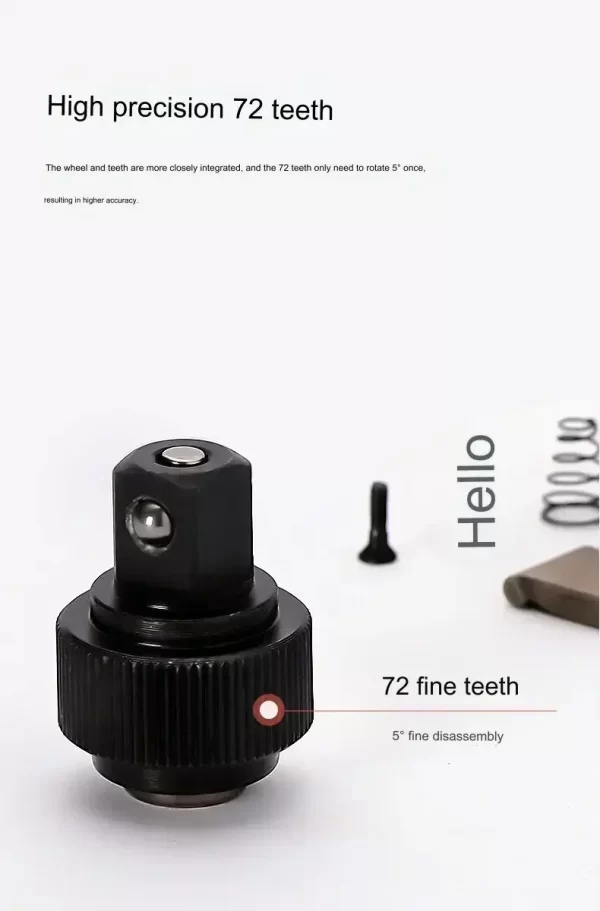 Hot Sale Multifunctional Hand Tool Telescopic 72 Teeth 1/4 3/8 1/2 Inch Drive Quick Released Ratchet Wrench with Adjustable Head - Image 14