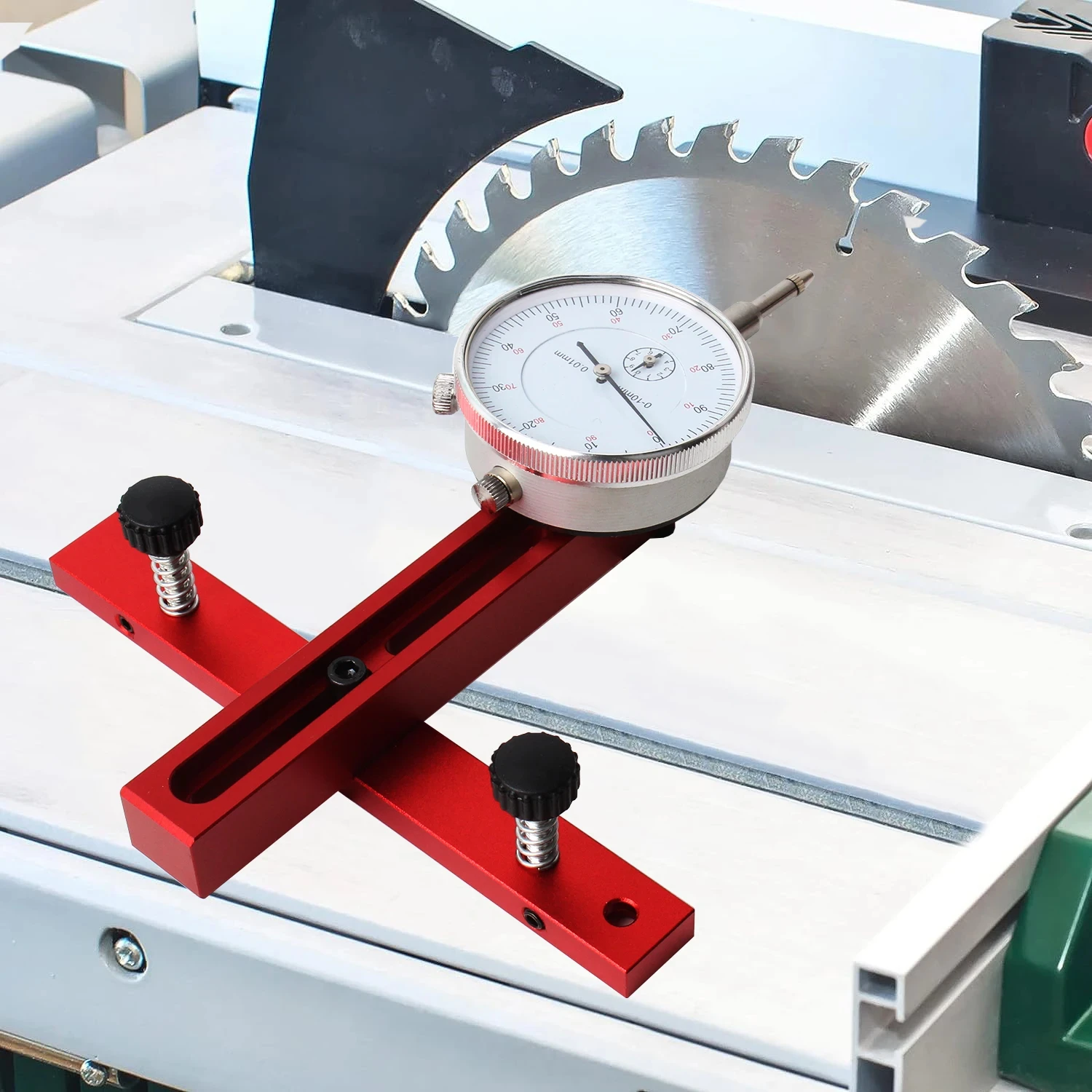 1Pc Table Saw Dial Gauge Corrector Aluminum Alloy For Saw Table Saw Blade Parallelism - Image 9