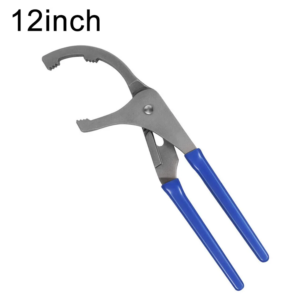 1pc 9/12" Oil Filter Pliers Clamp Type Wrench Adjustable Hand Tools Oil Filter 45# Steel Filter Removal Tool - Image 7