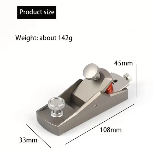 Woodworking Planer Mini Ornaments Aluminum alloy Hand Planer - Image 2