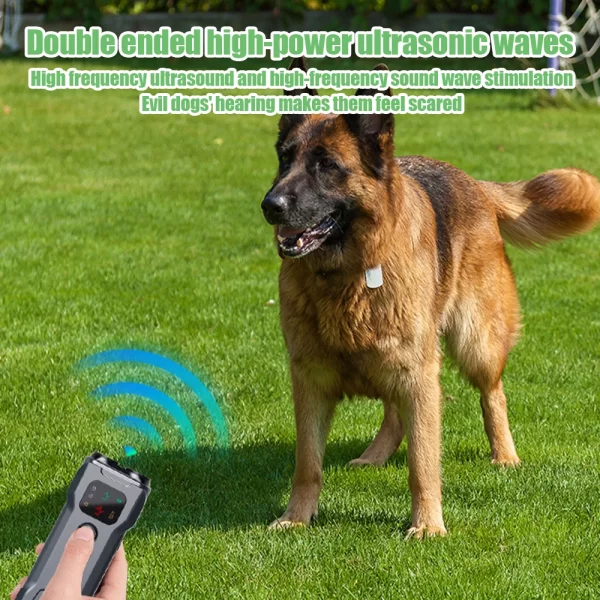Ultrasonic Dog Repeller Double/Three Head LED Flashlight Anti Barking Training Deterrent Device Rechargeable Dog Repeller ﻿ - Image 19