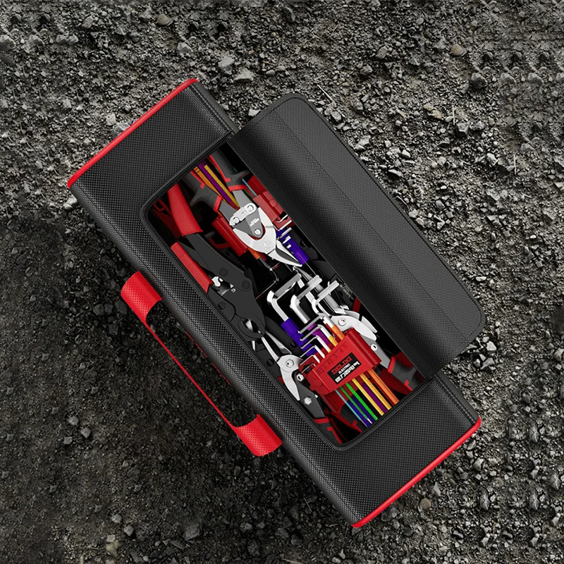 DELIXI ELECTRIC Tool Bag Oxford Cloth Portable Storage Bag, Professional Electrician and Carpenter, HandBag - Image 4