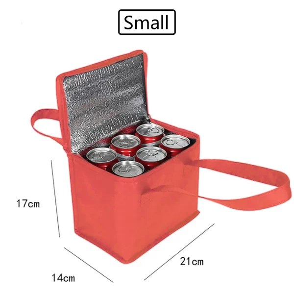 Portable Lunch Cooler Bag Folding Insulation Picnic Ice Pack Food Thermal Bag Drink Carrier Insulated Bags Beer Delivery Bag - Image 9