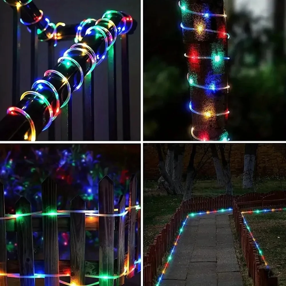 Outdoor Solar Tube Rope Led Light Garden Christmas Decoration Fairy String Light - Image 21
