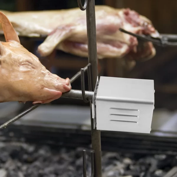 Automatic BBQ Rotisserie Motor, 2RPM Stainless Steel Grill Spit Roaster - Image 2
