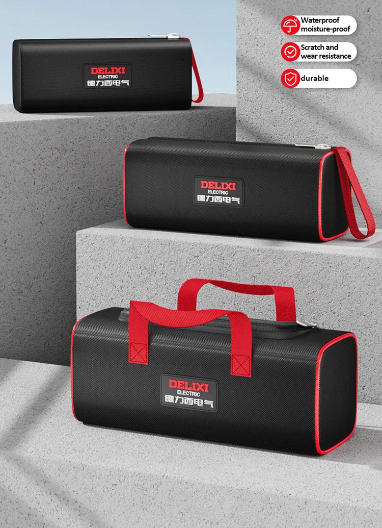 DELIXI ELECTRIC Tool Bag Oxford Cloth Portable Storage Bag, Professional Electrician and Carpenter, HandBag - Image 11
