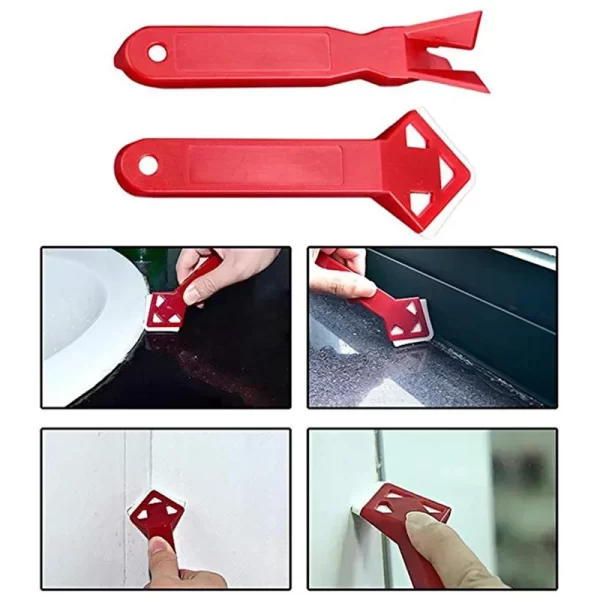 5 in1 Silicone Remover Sealant Smooth Scraper Caulk Finisher Grout Kit - Image 12