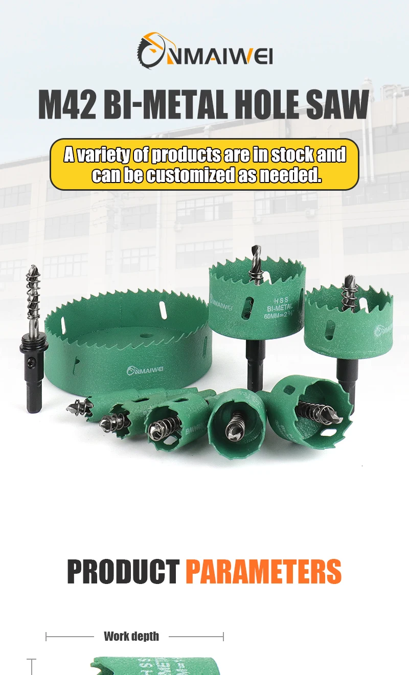 1 Pc 16-200mm Bimetal Wood Hole Saw Drill Bit HSS Steel New M42 Core Hole Saw - Image 8