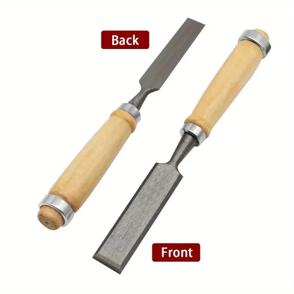 4Pcs Wood Carving Chisels Set Professional for Woodworking - 8/12/16/20mm Comfortable Beech Handle Wood Chisels - Image 5