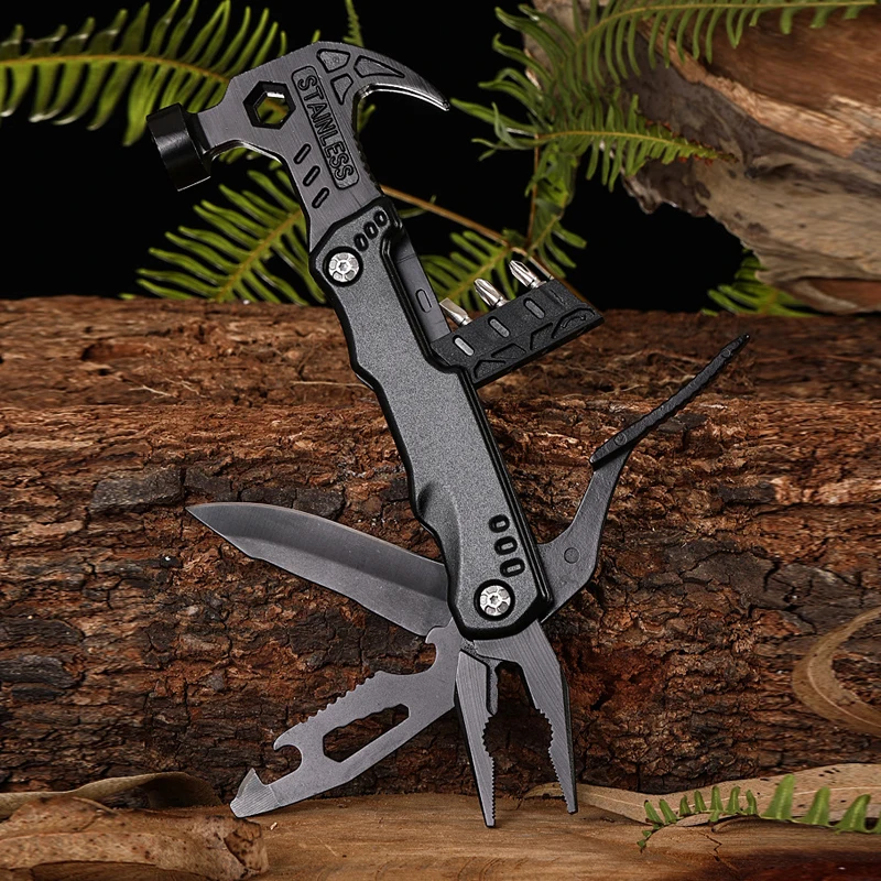Multifunctional Pliers Multitool Claw Hammer Stainless Steel Tool - Image 2