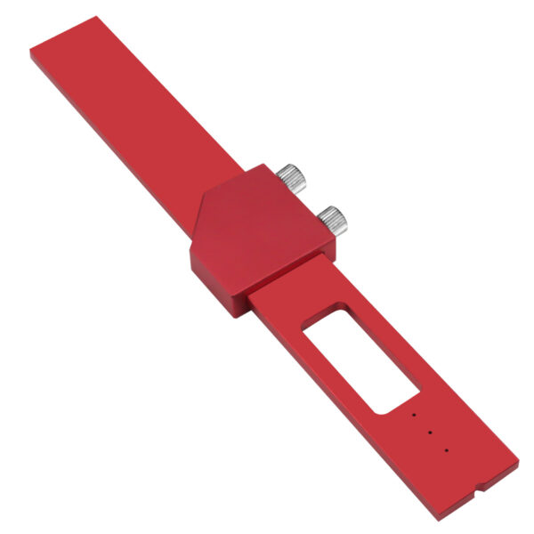 Precision Pocket Ruler T-Type Scribing Ruler Carpenty Square T Track Ruler Inch and Metric Measuring Marking Ruler W/ Slide Stop - Image 20