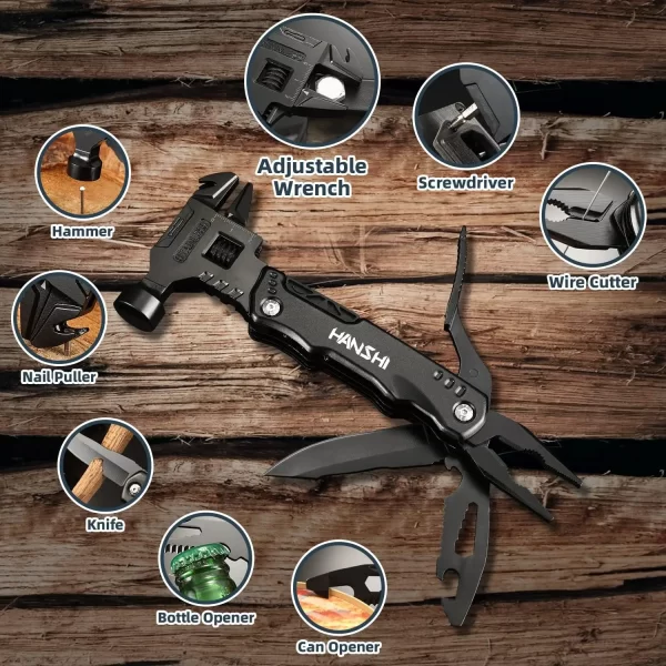 Multi Functional Adjustable Open-end Wrench Combination Universal Folding Pliers EDC Tool - Image 2