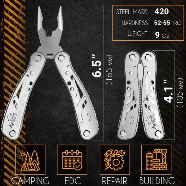 Multitool 24-in-1 Multitools Pliers with ​Professional Multi-tool for Survival Camping - Image 2