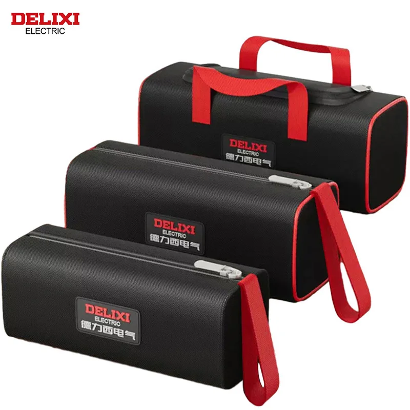 DELIXI ELECTRIC Tool Bag Oxford Cloth Portable Storage Bag, Professional Electrician and Carpenter, HandBag
