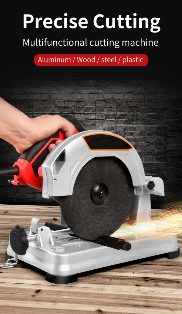 Mini Profile Cutting Machine 0-45 Degrees Table Cutter Mini Electric Saw Table Saw for Cutting Metal - Image 9