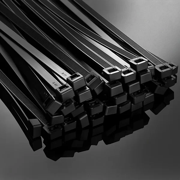 100pcs Black Cable Ties High Tensile Strength, Uv Resistant, Self-Locking - Image 2
