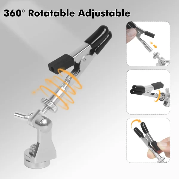 NEWACALOX Magnetic Mini Soldering Flexible Arm PCB Circuit Board Holder Soldering - Image 13