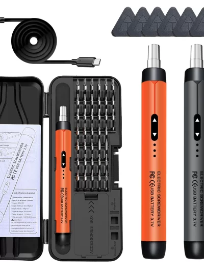 Electric Screwdriver Set Precision Power Tool Kit Rechargeable Wireless Mini Small Bits for Mobile Cell computer Repair CRV
