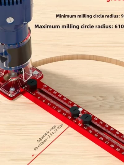 3 in 1 guides for milling Woodworking Cutting Milling Tool Circular Auxiliary Tool Aluminum Router Circle Cutting Trimmer Jig