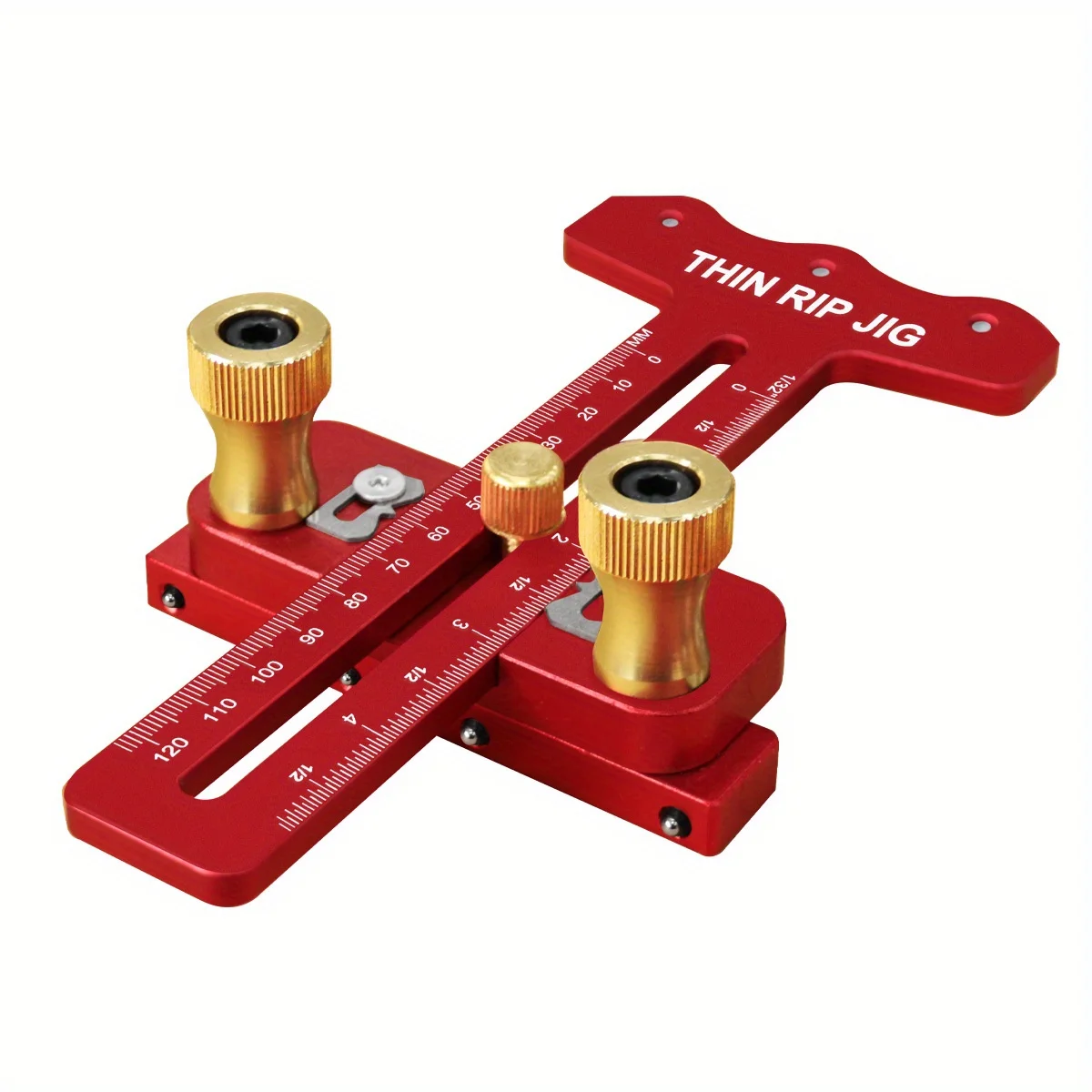 Thin Rip Table Saw Jig - 3 Pulleys Thin Rip Jig, Table Saw Guide Fits For 19# and 30# T Slot and For 3/8in X 3/4in U Slot - Image 6