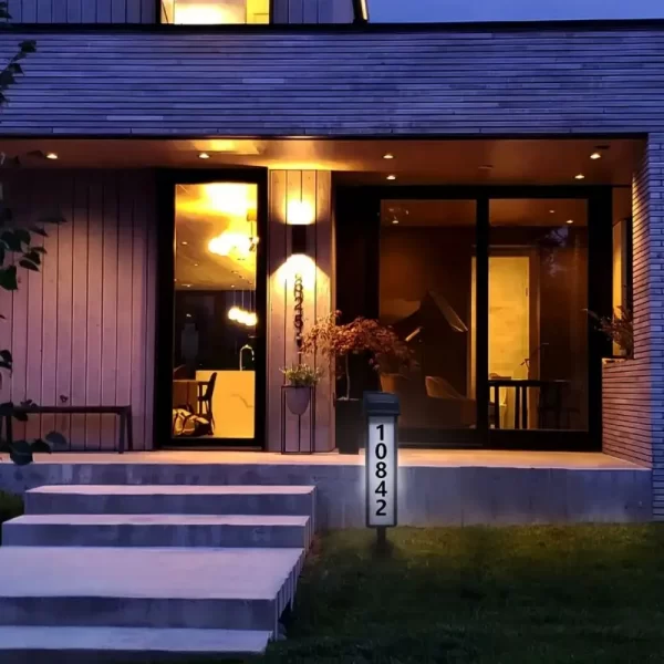 1pc Lighting House Number Light, Solar Address Sign Light With Stake,Solar Powered LED Lighting - Image 3