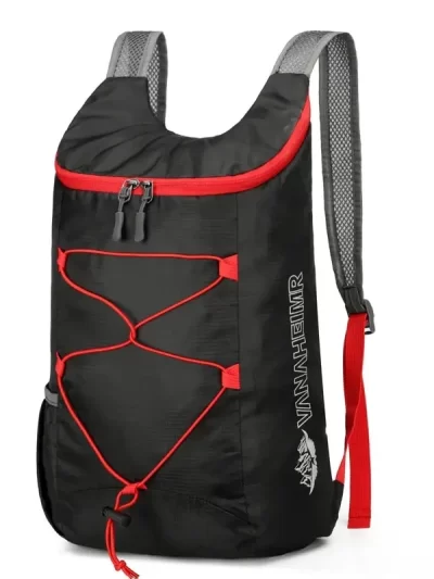 Multifunctional Outdoor Folding Backpack High Density Lightweight Waterproof Nylon