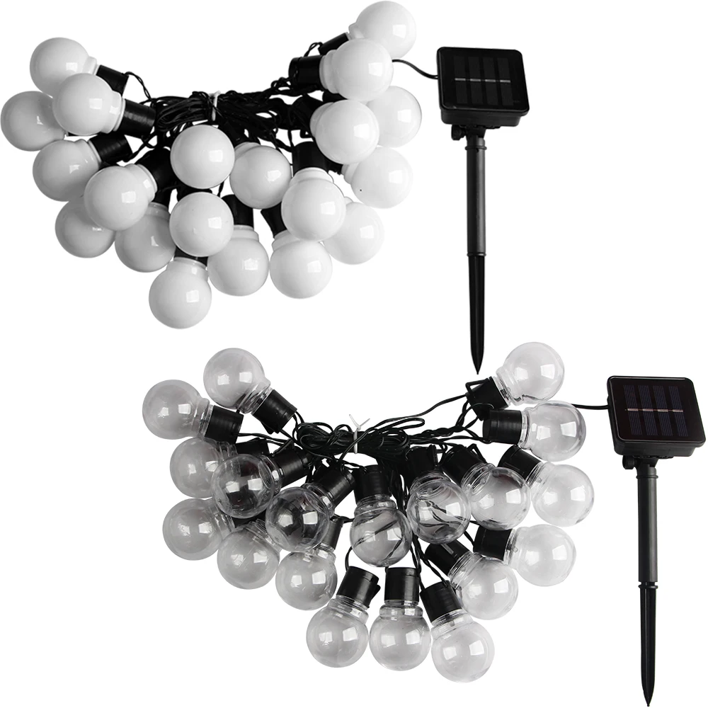5/7/12M Led Globe Solar Fairy String Lights Christmas Garland Street Wedding Bulb Lamps Outdoor - Image 11