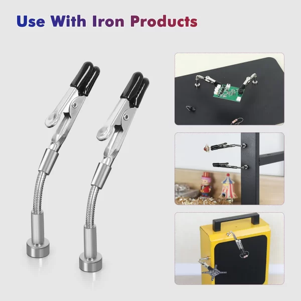 NEWACALOX Magnetic Mini Soldering Flexible Arm PCB Circuit Board Holder Soldering - Image 2