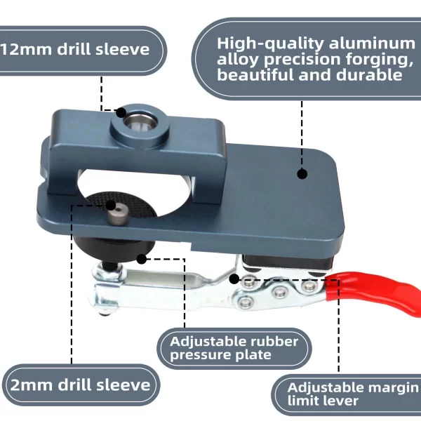 Woodworking Upgrade 35mm Concealed Hinge Jig Kit Hinge Boring Jig Drilling Guide Locator for Face Frame Cabinet Cupboard Tools - Image 5