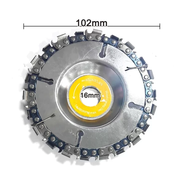 4 Inch 22 Tooth Angle Grinder Dedicated Chain Disc Woodwork Carving Chain Saw Disc Angle Grinding Disc - Image 5