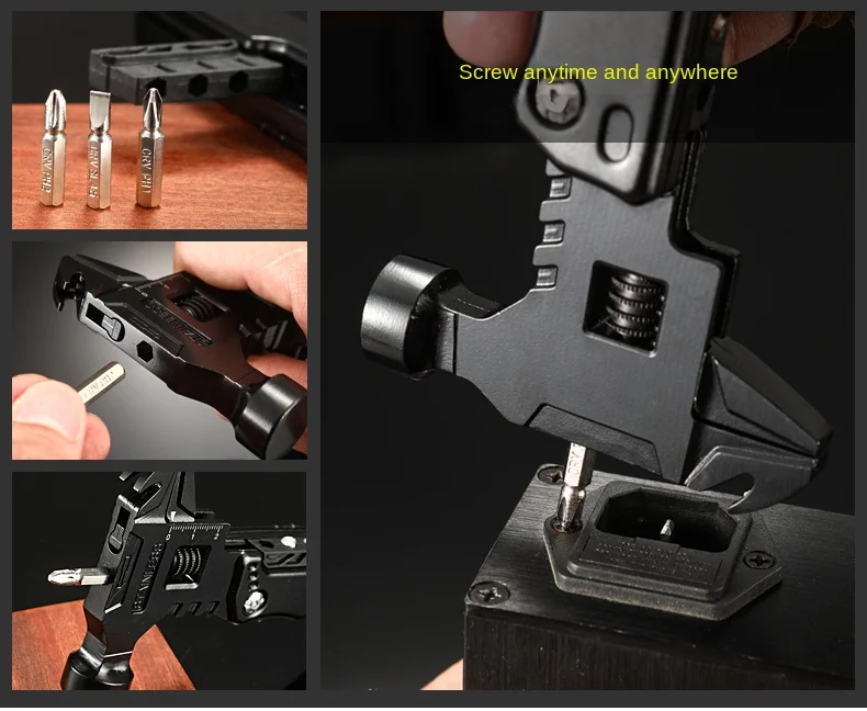 Multifunctional Pliers Multitool Claw Hammer Stainless Steel Tool - Image 20