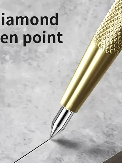 2/5Pcs diamond nib titanium pen, precision metalworking and woodworking tools for cutting glass, tiles, metal and wood