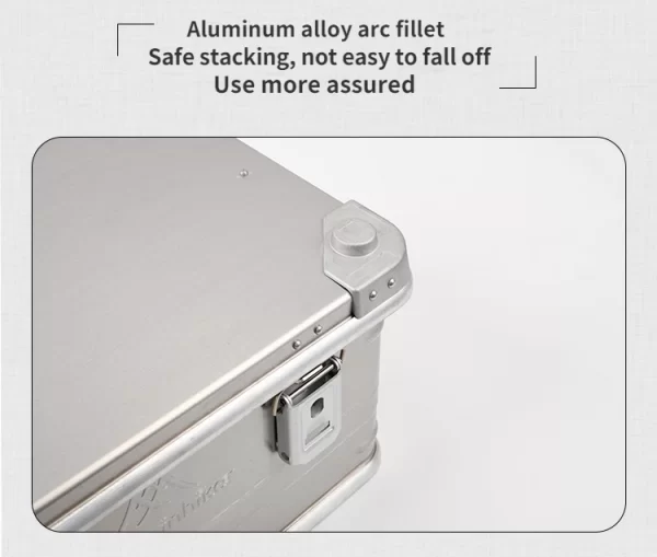 MOUNTAINHIKER Outdoor Storage Box Camping Picnic Travel Aluminum Alloy Large Capacity Box Silver Storage Bag 30-80L - Image 27