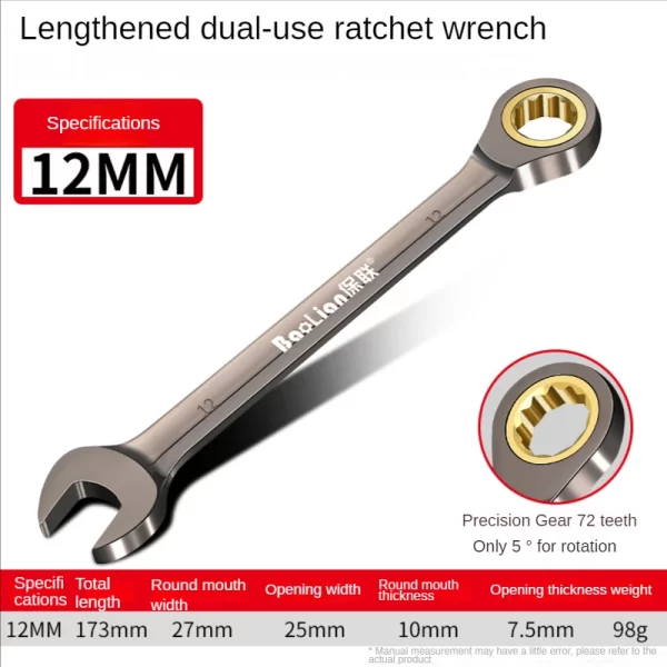 Universal Torx Wrench Adjustable Torque 8-22mm Ratchet Spanner - Image 49