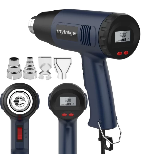 2000W Industrial Electric Hot Air Gun Digital Display Car Film Heat Gun Air Dryer for Soldering Thermal Blower Shrink Wrapping - Image 33
