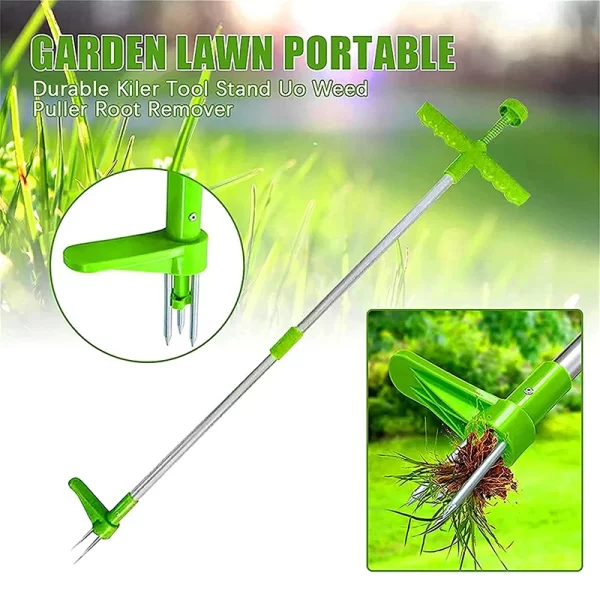 Long Handle Weed Remover Durable Garden Lawn Weeder Outdoor Yard Grass Root Puller