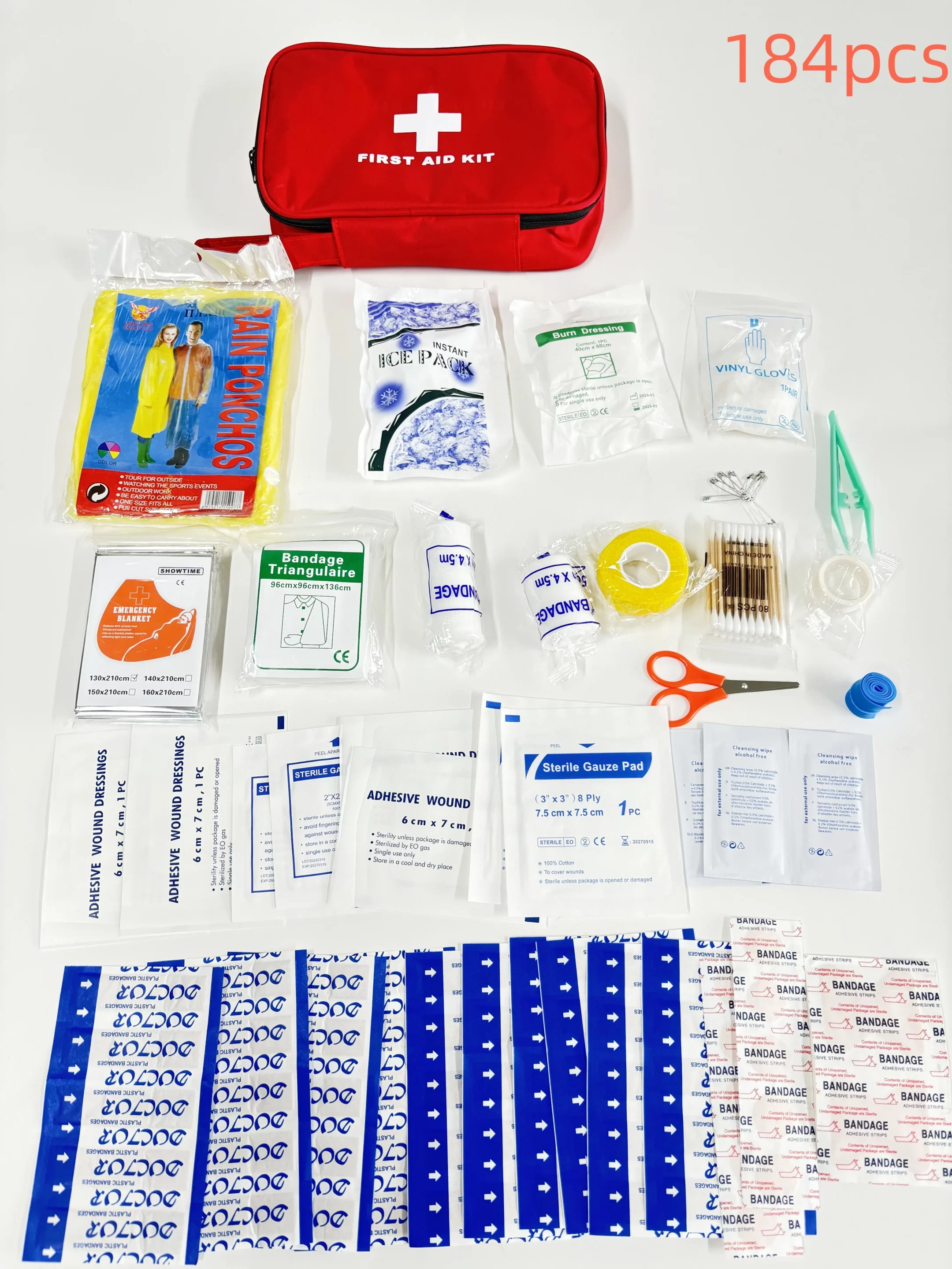 Portable Emergency Medical First Aid Bag Kit - Image 14