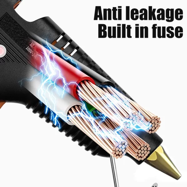Hot Melt Glue Gun 11mm Glue Sticks Industrial DIY Electrothermal Glue Gun - Image 3