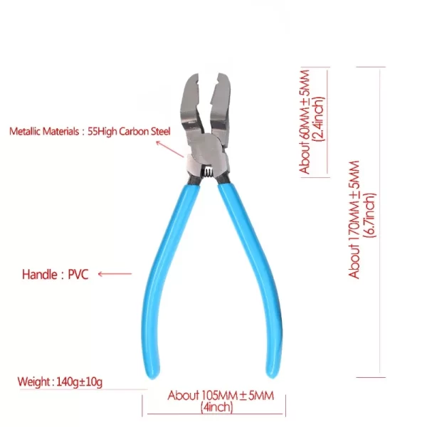 Multifunctional Diagonal Pliers Car Clip Pliers Car Rivet Tightening Pliers Wire Stripping - Image 6