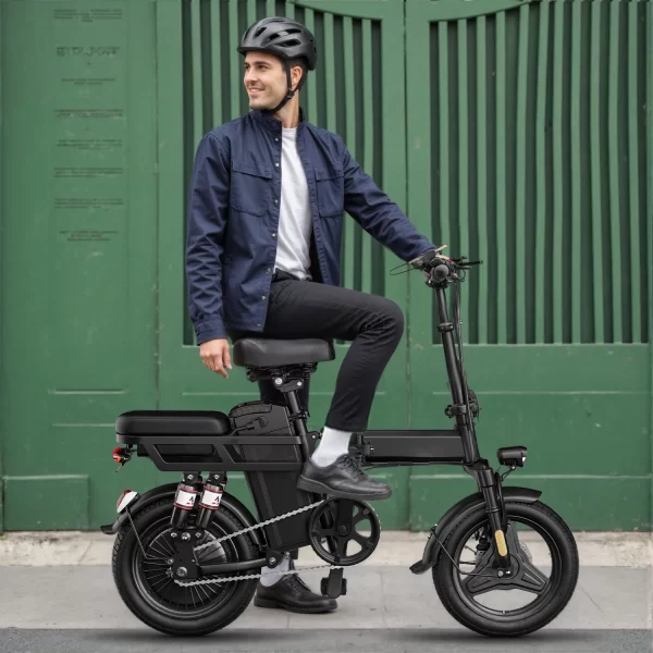 Folding Electric Bike - 48V 20AH/15AH/10Ah, 19MPH, 30Miles Range, 500W Brushless Motor, Lightweight 14'' Folding Tires - Image 6