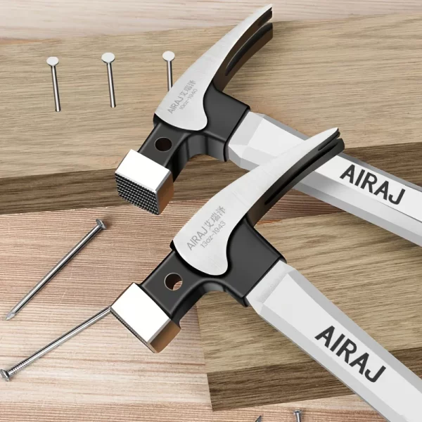 AIRAJ Short/Long Handle Claw Hammer Double Nail High Carbon Steel Household Durable - Image 4