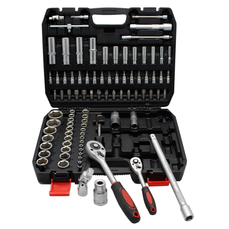 Heavy Duty 94 Pcs Tools Set for Mechanics Long Socket Mars Ratchet Handle Bits Extension Bar - Image 5