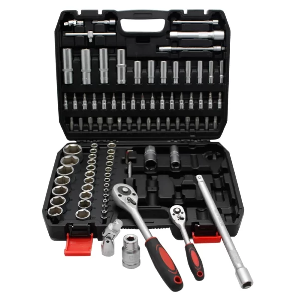 Heavy Duty 94 Pcs Tools Set for Mechanics Long Socket Mars Ratchet Handle Bits Extension Bar - Image 5