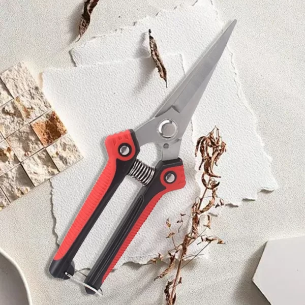 Stainless Steel Pruning Shears Sharp Branch Scissors with Non Slip Handle - Image 3