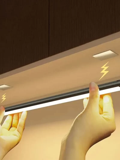 LED Cabinet Light USB Type-C Rechargeable Motion Sensor Led Lamp for Kitchen Wardrobe Cabinet Lighting 20cm/30cm/40cm/50cm/60cm
